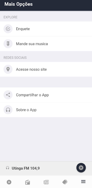 Utinga FM 104,9 Screenshot 3