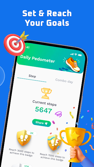 Walk Tracker: Daily Step Count Screenshot 2