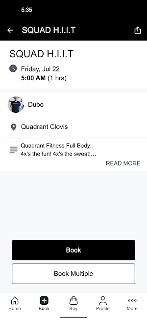 Quadrant Fitness Screenshot 2