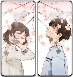 Anime Couple 500+ Wallpaper 4K Screenshot 2