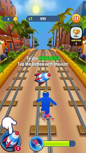 Subway Runner: Blue Friends Screenshot 2