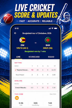 BAN VS AUS Live Cricket Score Screenshot 2