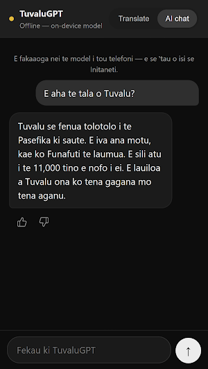 TuvaluGPT Screenshot 1