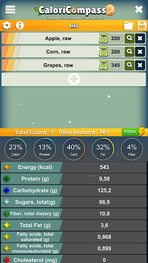 Calori Compass Screenshot 1