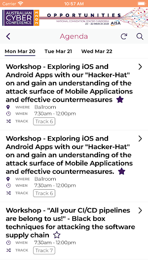 CyberCon Canberra Screenshot 1