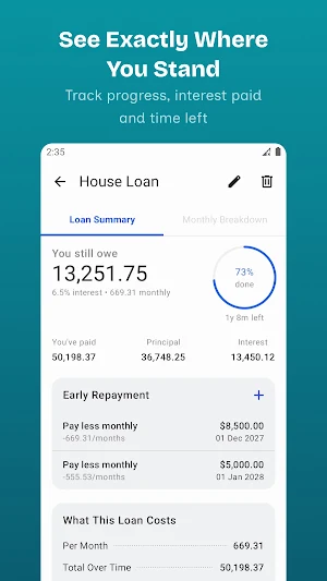 LoanMaster - Loan Calculator Screenshot 2