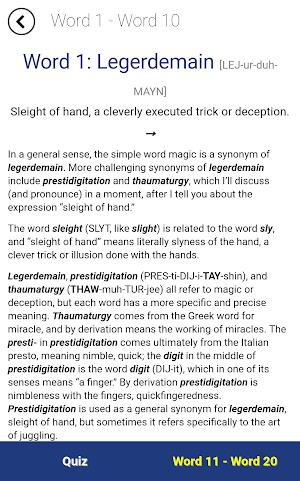 Verbal Advantage - Level 6 Screenshot 1