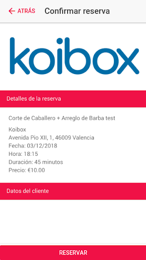 Beauty Booking Screenshot 2