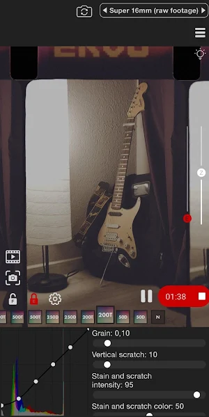 Super 16 - vintage 16mm, 8mm film camera Screenshot 0