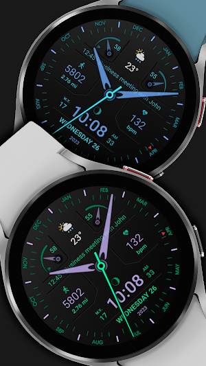 WFP 311 Modern watch face Screenshot 2