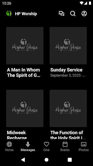 Higher Praise Worship Center Screenshot 1