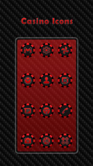 Casino - Red Icons Screenshot 0