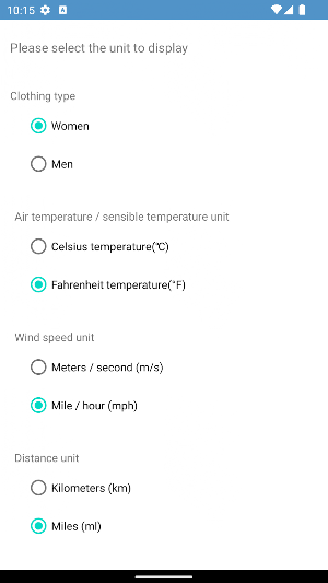 Weather&Clothes Screenshot 3