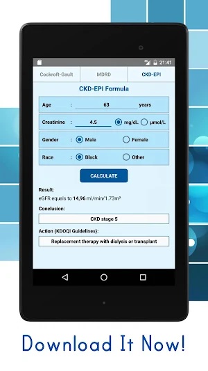 eGFR Calculators Pro: Renal or Kidney Function Screenshot 3