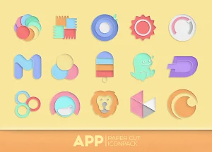 Paper Cut Icon pack New Screenshot 3