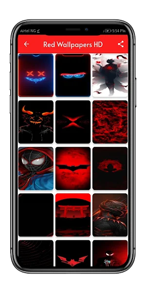 Red Wallpaper HD Screenshot 0