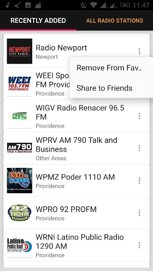 Rhode Island Radio Stations - USA Screenshot 3