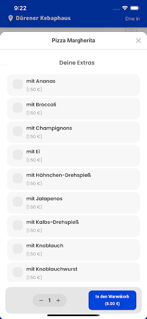 Dürener Kebaphaus Online Screenshot 3