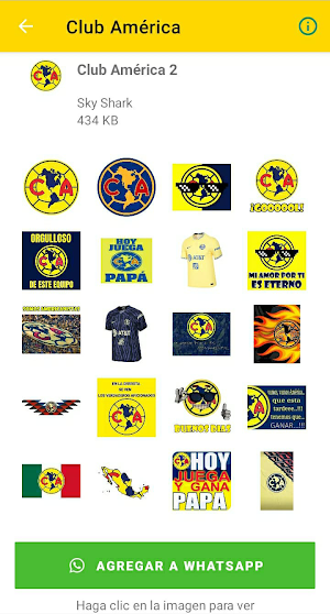 Club América Stickers Screenshot 1