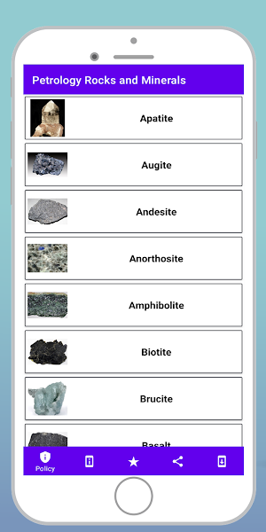 Petrology Rocks and Minerals Screenshot 0