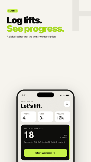 Simple Workout Tracker Screenshot 0