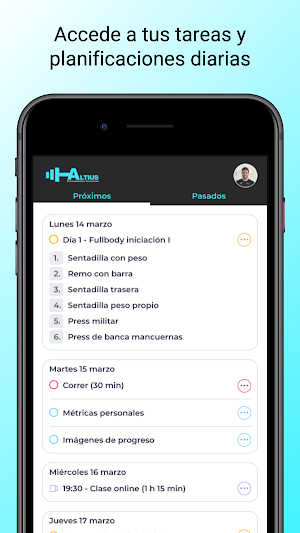 Entrenamientos ALTIUS Screenshot 0