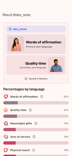 Love Languages Test Screenshot 3
