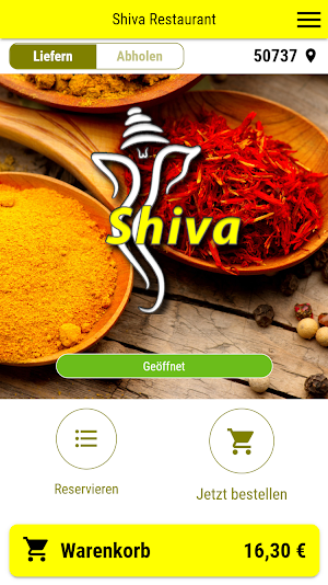 Shiva Restaurant Screenshot 0
