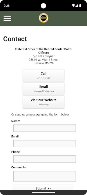 FORBPO Mobile App Screenshot 1