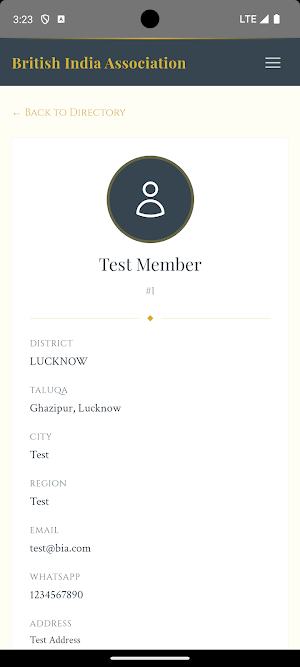 British India Association Screenshot 1