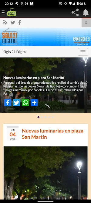 Radio Siglo 21 Digital Screenshot 1