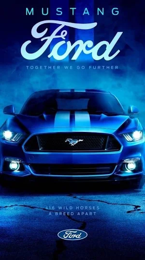 Ford Mustang Logo Wallpaper 4K Screenshot 1