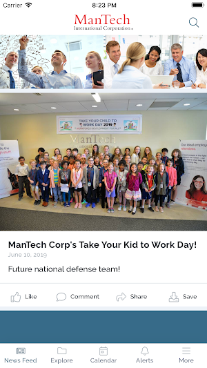 ManTech Now App Screenshot 1