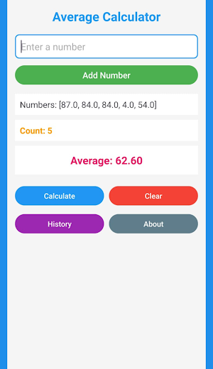 Average Calculator Screenshot 2