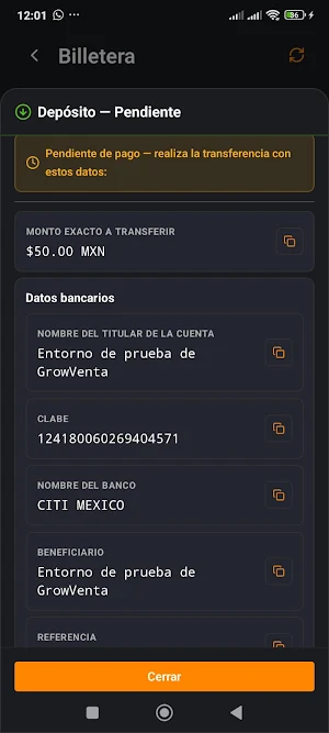 Grow Venta Screenshot 1