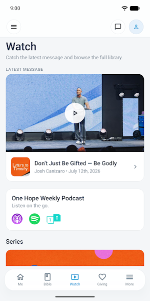 One Hope App Screenshot 2