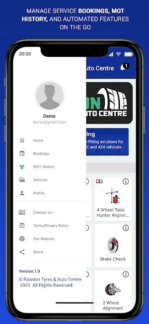 Rawdon Tyres & Auto Centre Screenshot 1