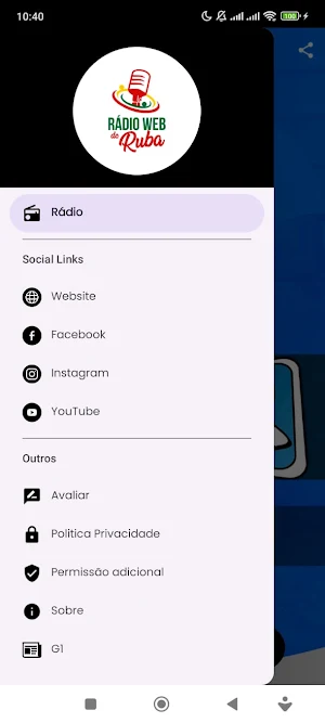Rádio Web do Ruba Screenshot 1