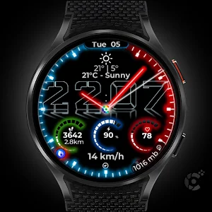 Hybrid Watch Face CUE176 Screenshot 0