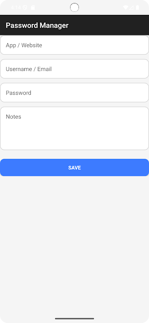 Offline Password Manager Screenshot 1