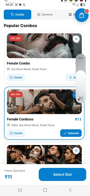 BookMyBlade | Salon & Grooming Screenshot 2