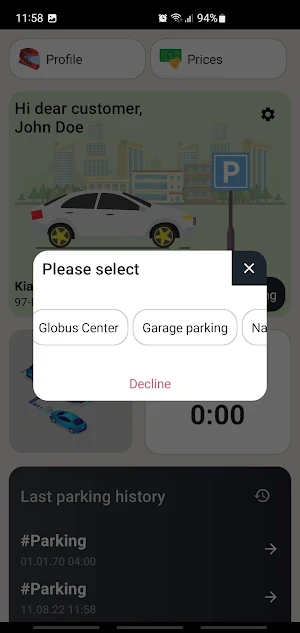 Smart Parking Screenshot 1