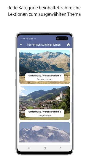Romontsch Sursilvan lernen Screenshot 1