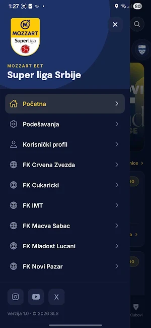 Super liga Srbije Screenshot 3
