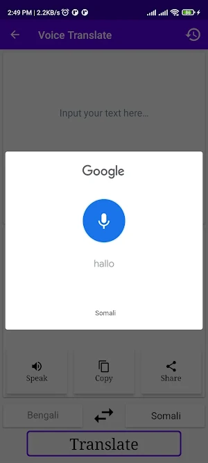 Bengali To Somali Translator Screenshot 3