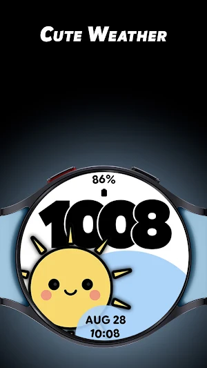 Cute Weather - Watch face Screenshot 0