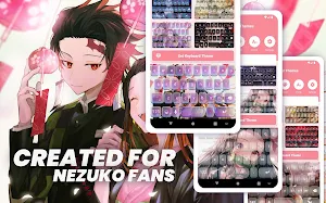 Nezuko Kamado Keyboard Theme Screenshot 3