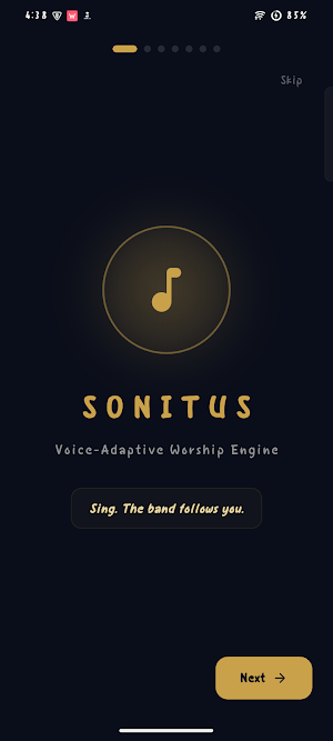 Sonitus - AI Worship Band Screenshot 0