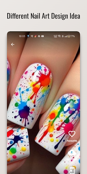 Splatter Paint Nail Art Design Screenshot 0