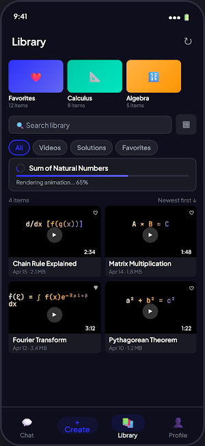 VibeMath - AI Math Video Maker Screenshot 1